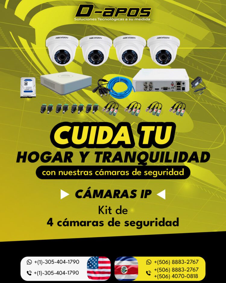 Kit de 4 Cámaras IP